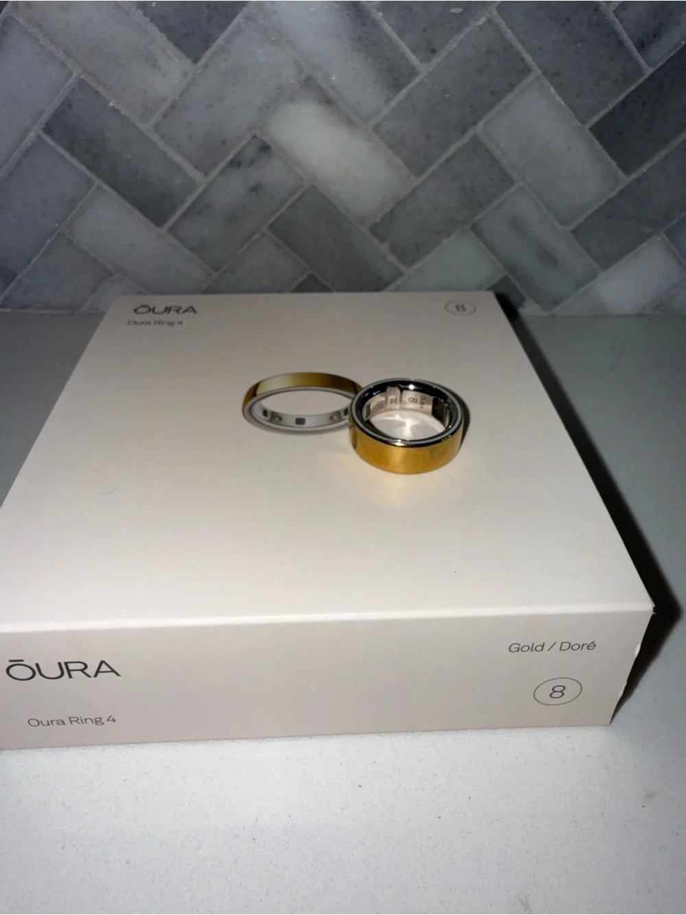 Oura Ring 4 Gold and Silver Two-Tone Smart Ring